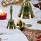 Decorative Peacock Temple Bells Brass Puja Ghanti Hindu Mandir Bell Coloured Pooja Jingle Bells Indian Home Decor Hand Painted Bell Housewarming Gift